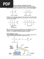 Carbonyl Compounds A-Level Notes