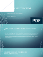 Analisis Proyectual Proyecto de Centro de Reabilitación