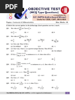 4 MCQ Continuity Differentiability