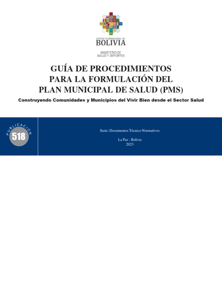 Guia de procedimeintos para la formulación de Planes Municipales de ...