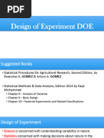 Design of Experiment DOE