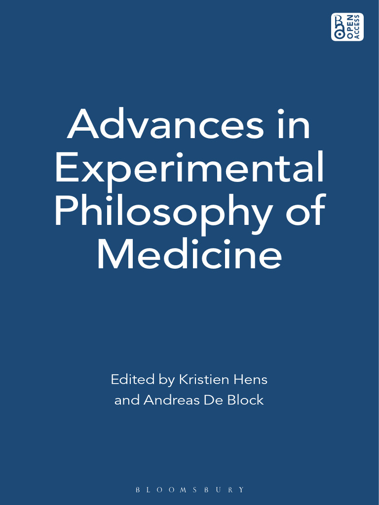 Advances in Experimental Philosophy of Medicine | Download Free PDF ...
