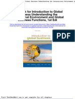 Test Bank For Introduction To Global Business Understanding The International Environment and Global Business Functions, 1st Edi