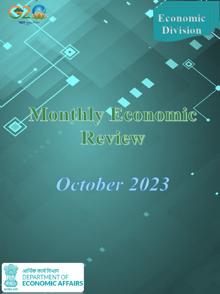 Monthly Economic Review October 2023 PDF E Commerce Inflation