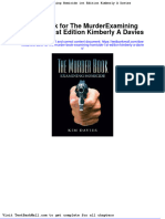 Full Download Test Bank For The Murder Book Examining Homicide 1st Edition Kimberly A Davies PDF Full Chapter
