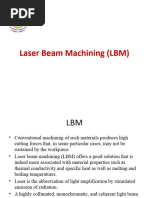 Laser Beam Machining (LBM)