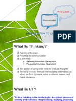Introduction To Critical Thinking - Updated Oct 2019