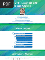 08 Matrices and Vector Analysis (Lesson 08)