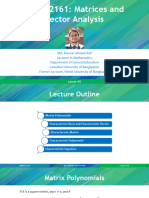 05 Matrices and Vector Analysis (Lesson 05)