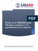 01 Guide de La CEDEAO Pour L'analyse Conjointe Et La Planification de La Réponse