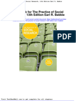Full Download Test Bank For The Practice of Social Research 13th Edition Earl R Babbie PDF Full Chapter