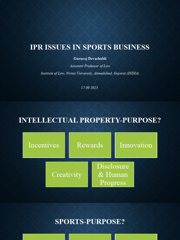 IPR in Sports Business PDF