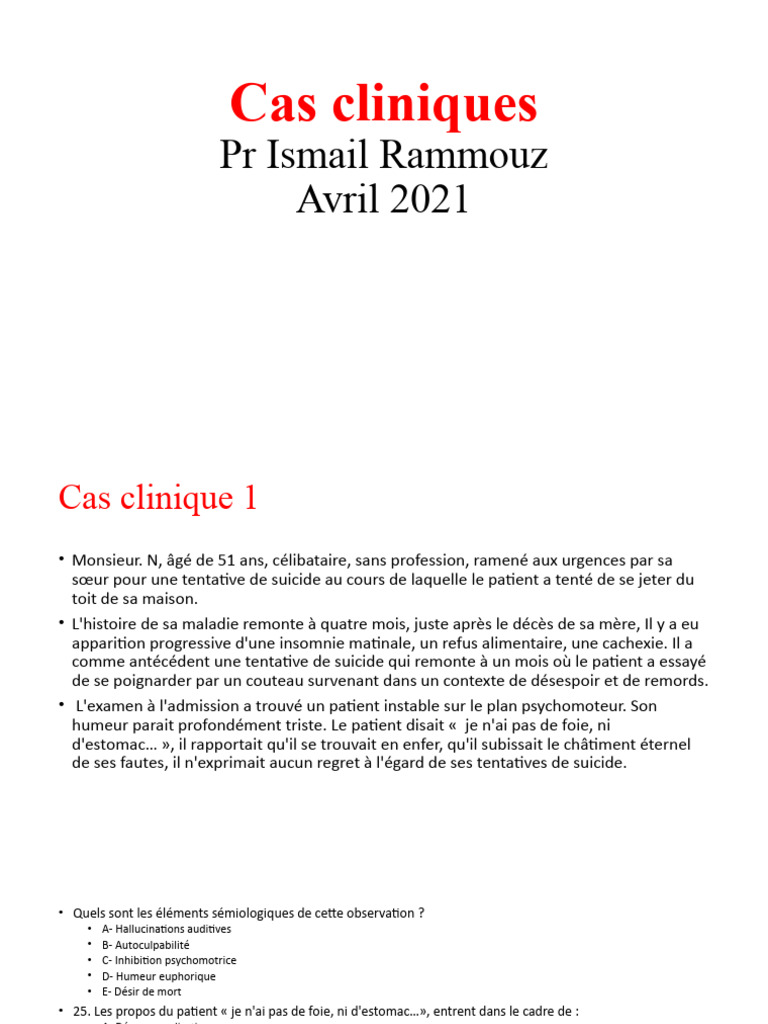 Cas Clinique Corrigé Pdf – Cas Cliniques Corrigés Chirurgie Pdf – XICHUC