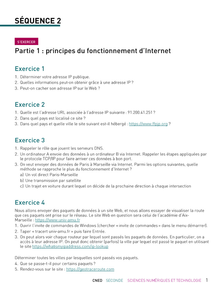 7ST20TE0221 Partie1 Seance3 | PDF