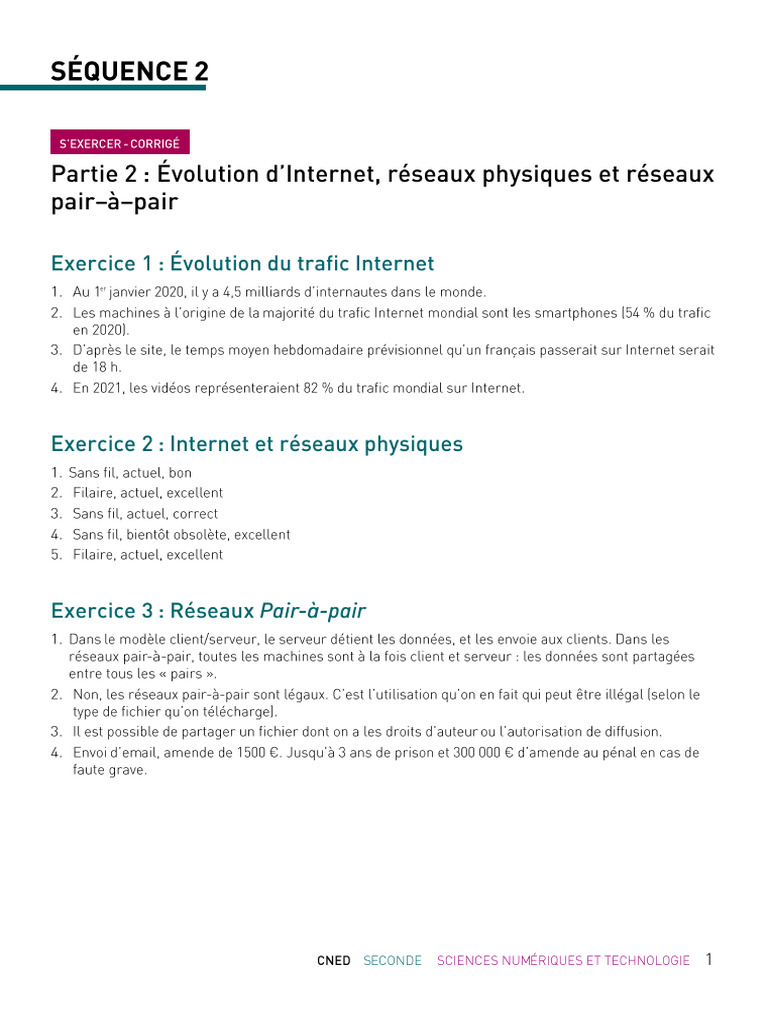 7ST20TE0221 Partie2 Seance3 Corrige - Copie | PDF