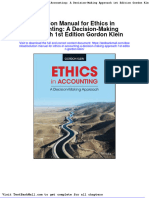 Full Download Solution Manual For Ethics in Accounting A Decision Making Approach 1st Edition Gordon Klein PDF Full Chapter