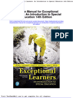 Full Download Solution Manual For Exceptional Learners An Introduction To Special Education 14th Edition PDF Full Chapter