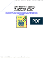 Full Download Test Bank For The Public Speaking Playbook 3rd Edition Teri Kwal Gamble Michael W Gamble 2 PDF Full Chapter