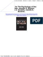 Full Download Test Bank For The Psychology of Sex and Gender Jennifer K Bosson Joseph A Vandello Camille e Buckner PDF Full Chapter