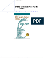 Full Download Test Bank For The Social Animal Twelfth Edition PDF Full Chapter