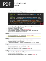 Chapter 4 Java script