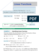 2.5 Linear Functions