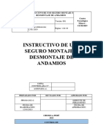 Instructivo de Montaje y Desmontaje de Andamios-La Firme