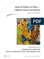 Semana de Oración Por La Unidad de Los Cristianos 2024 (Materiales y Subsidios)