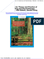 Full Download Test Bank For Theory and Practice of Counseling and Psychotherapy Enhanced 10th Edition Gerald Corey PDF Full Chapter