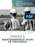 Diseño y Mantenimiento de Instalaciones de Energía Solar Fotovoltaica - UD08 - Mantenimiento. Plan de Vigilancia