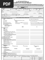 E4 Member Data Change Request | PDF | Identity Document