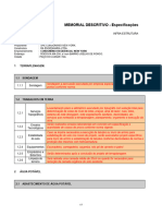 Memorial Especificacoes Infra Estrutura Ass PDF