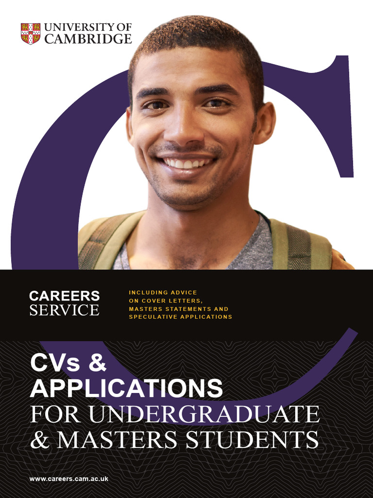Cambridge University CV and Cover Letter Guide 1690127645 | PDF ...
