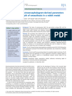 Performance of Electroencephalogram Derived Parame