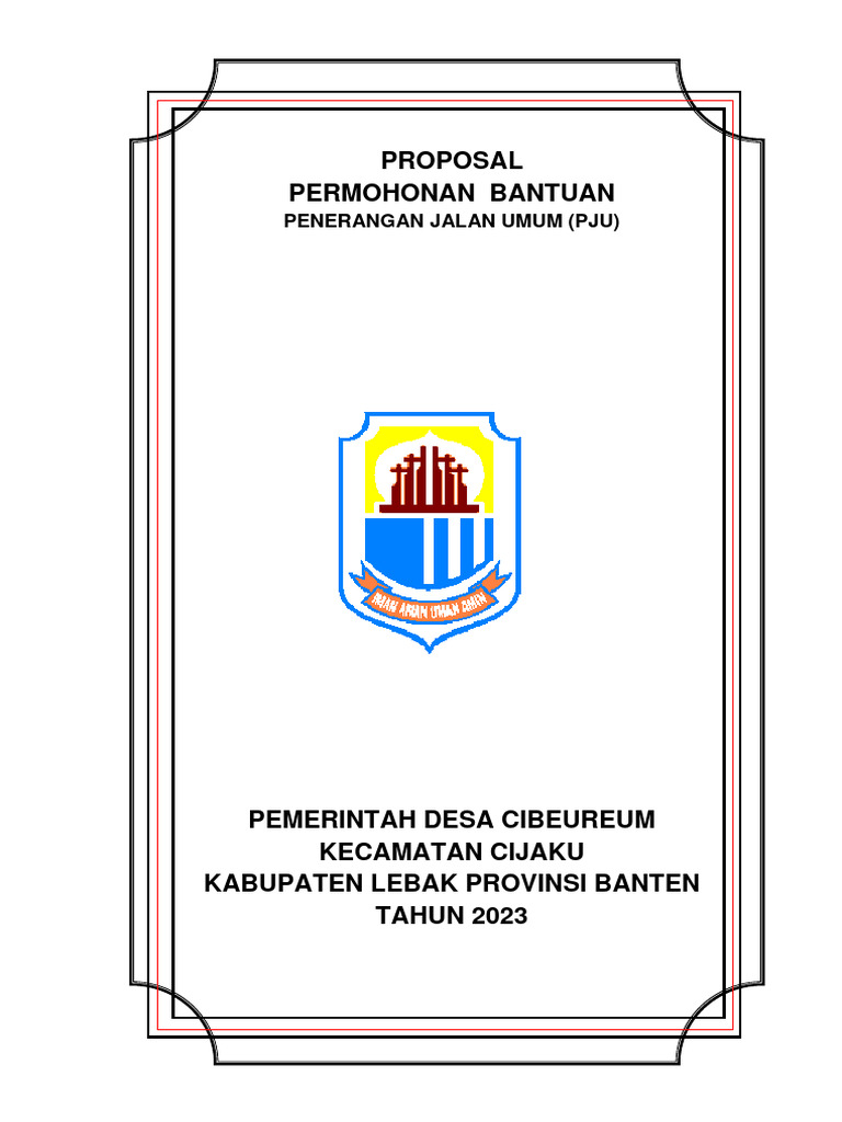 Proposal Penerangan Jalan Umum (Pju) | PDF