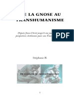 De La Gnose Au Transhumanisme Editions Areopage