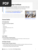 Ux and Ui Design Certificate Syllabus