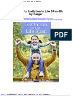 Full Download Test Bank For Invitation To Life Span 4th by Berger PDF Full Chapter