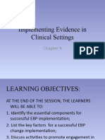 Implementing Evidence in Clinical Settings