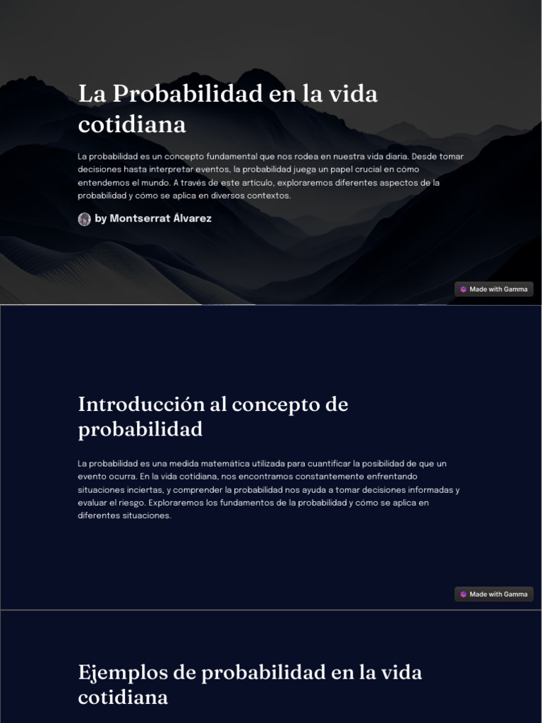 La Probabilidad en La Vida Cotidiana | PDF | Probabilidad | Incertidumbre