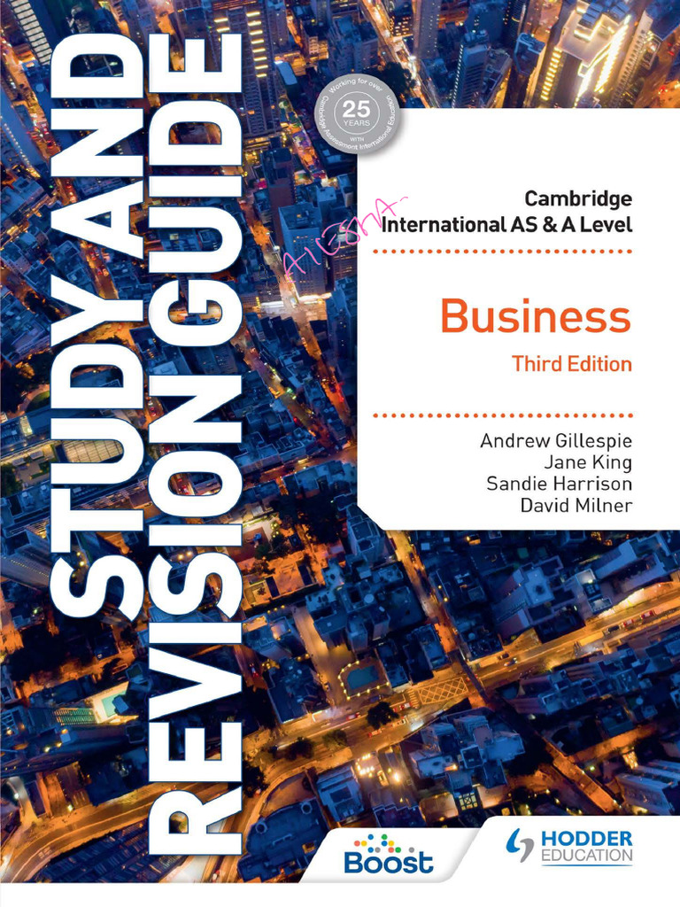 Cambridge International ASA Level Business Study and Revision Guide 3rd ...
