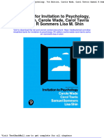 Full Download Test Bank For Invitation To Psychology 7th Edition Carole Wade Carol Tavris Samuel R Sommers Lisa M Shin PDF Full Chapter