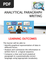 Analytical Paragraph Writing 2