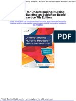 Full Download Test Bank For Understanding Nursing Research Building An Evidence Based Practice 7th Edition PDF Full Chapter