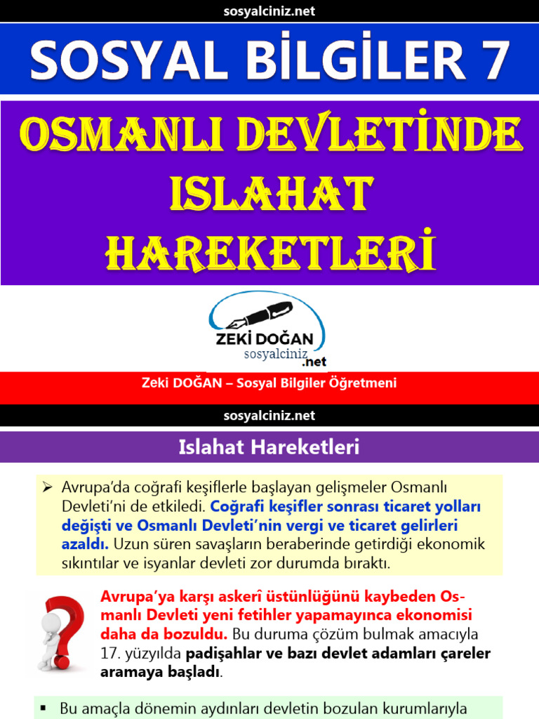 Osmanlida Islahat Hareketleri | PDF