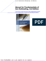 Full Download Solution Manual For Fundamentals of Construction Estimating 3rd Edition PDF Full Chapter