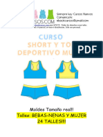 Top y Short Deportivo Femenino 