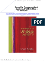 Full Download Solution Manual For Fundamentals of Database Systems 6 e 6th Edition 0136086209 PDF Full Chapter