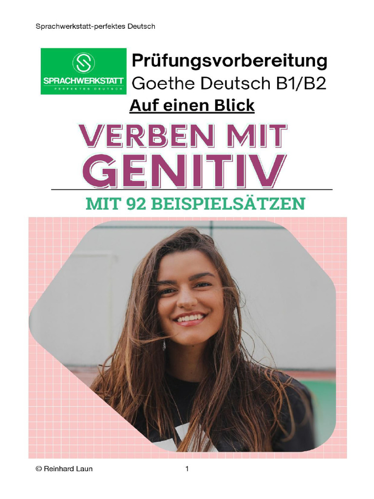 Deutsch f r alle pr fungsvorbereitung b1 b2 verben mit genitiv pdf