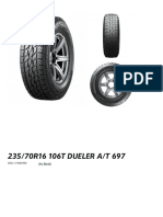 235 - 70R16 106T Dueler A - T 697